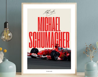 Michael Schumacher | Poster | Formula 1 Legend | Racing Wall Art | F1 Champion Print