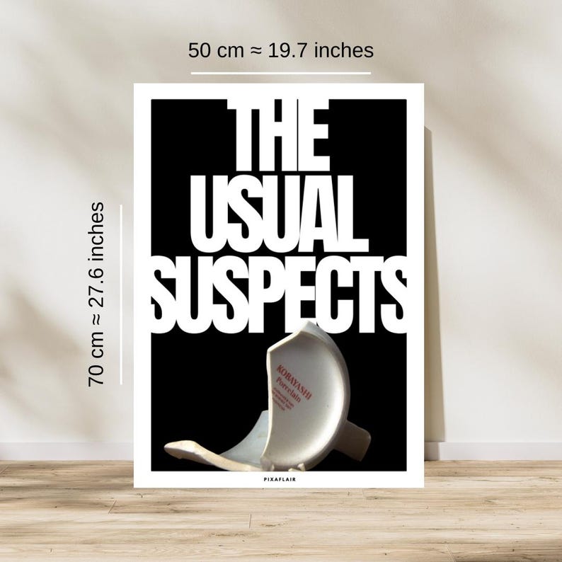 The Usual Suspects | Kobayashi Porcelain | Movie Wall Art | Keyser Soze Poster | Printable image 5