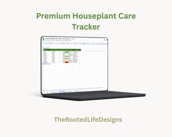 Houseplant Care Tracker Google Sheet | Automated Plant Care (Digital Download)