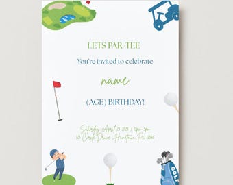 ¡Paquete de cumpleaños de golf!