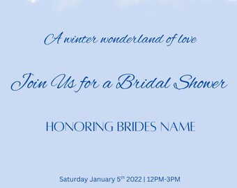 Paquete de despedida de soltera Winter Wonderland / Cartel de bienvenida + Juego de juegos / Plantillas editables de Canva