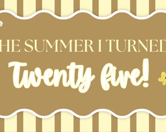 Editable Summer Birthday Banner Template, Any Age Party Decor (Digital Download)