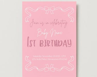 Paquete para el primer cumpleaños de niña