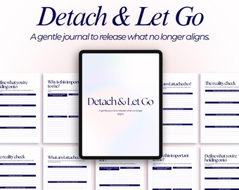 Letting Go Journal Guided Prompts Emotional Healing Overthinking Relief Move On Digital Download PDF