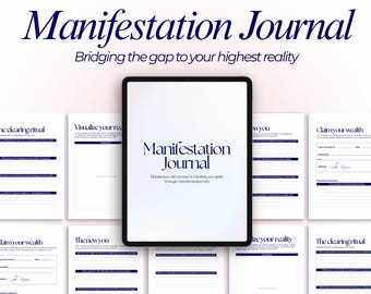 Manifestation Journal Digital Future Self Guided Scripting Workbook for Abundance Identity Shift Daily Habits