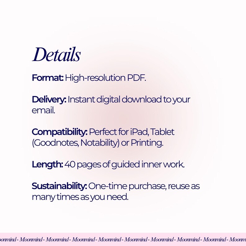 28-Day Mental Reset Workbook Self-Awareness Inner Work PDF Pattern image 6