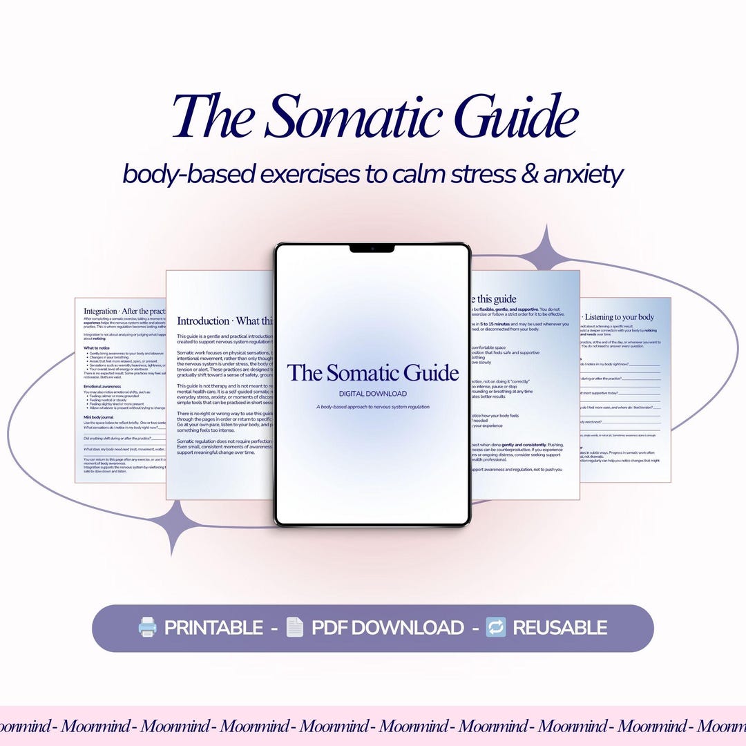 Somatic Therapy Guide for Nervous System Regulation and Emotional ...