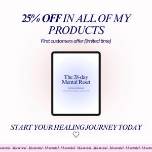 28-Day Mental Reset Workbook Self-Awareness Inner Work PDF Pattern image 7