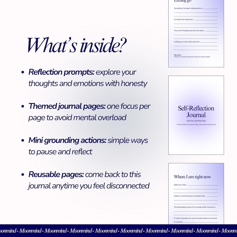 Self Reflective Journal Prompts for Mental Clarity Self Awareness and Emotional Balance image 2