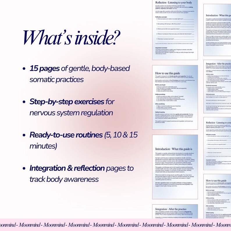 Somatic Therapy Guide for Nervous System Regulation and Emotional ...