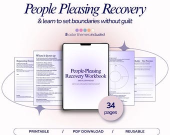People Pleasing Workbook for Setting Boundaries Reducing Guilt and Rebuilding Self Trust
