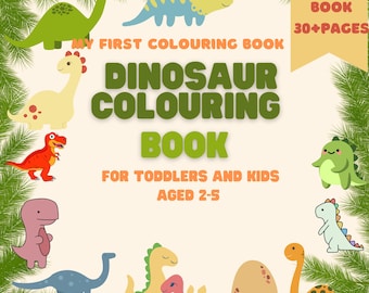 Dinosaur Coloring Book for Kids | 30+ Dino Pages (Printable PDF)
