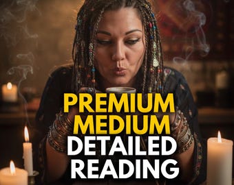 Premium Medium Psychic Reading, No Cards Clairvoyant Reading, Same Hour Reading, Telepathic Reading, Psychic Spiritual Advices, No tools