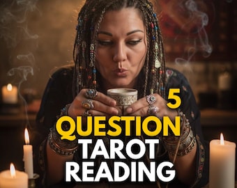 5-Question Tarot Reading: Love, Career, & Spiritual Guidance