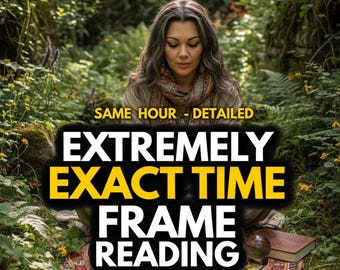 Same Hour Exact Time Frame Reading, Extremely Detailed Psychic Reading, Timing Prediction, When Will It Happen