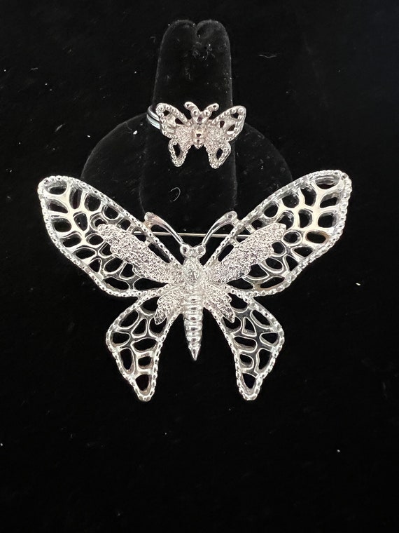 Sarah Coventry 1971 "Madam Butterfly" pin and ring