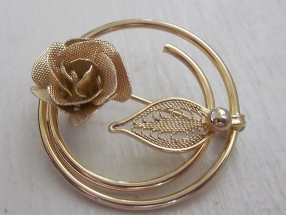 Vintage Sarah Coventry 1967 brooch "Promise" - image 1