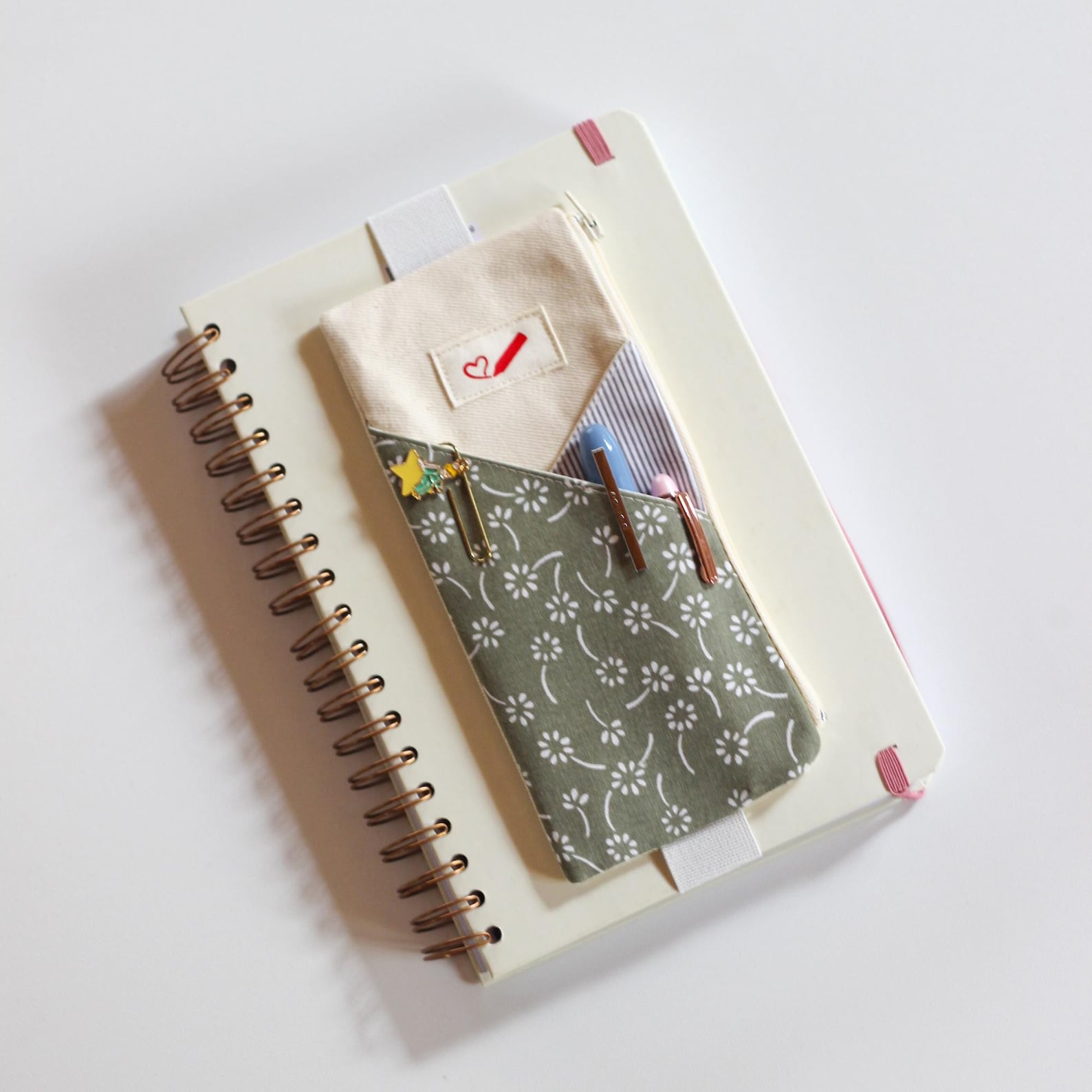 Elastic Book Band Pen Holder PDF Sewing Pattern, Journal Pencil Pouch ...