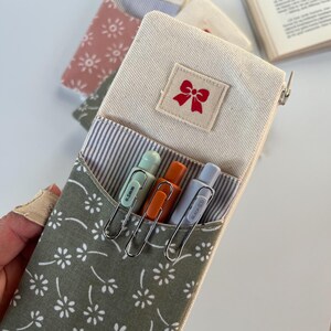 Compact pen case sewing pattern PDF download