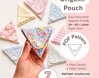 Coin Purse Sewing Pattern PDF | Beginner Wallet Sewing Tutorial