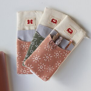 Easy sewing pattern for slim pen holder case