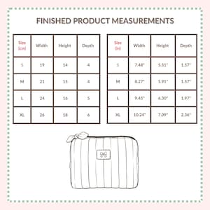 Toiletry bag sewing pattern with zipper and boxed corners