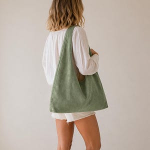 Slouchy hobo bag pattern modern minimal design