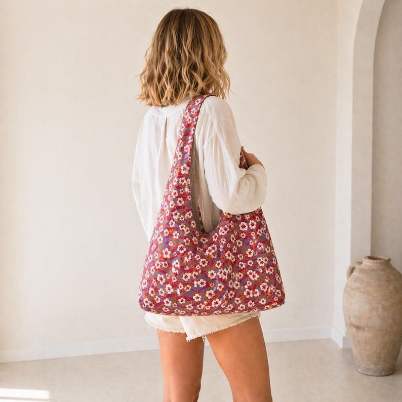 Hobo bag sewing pattern easy DIY project