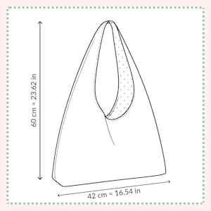 Shoulder bag sewing pattern casual hobo style