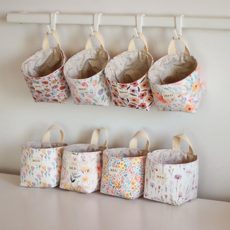 DIY sewing pattern for fabric organizer used with IKEA Skadis pegboard accessories
