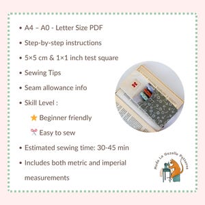 Beginner sewing project pencil pouch pattern