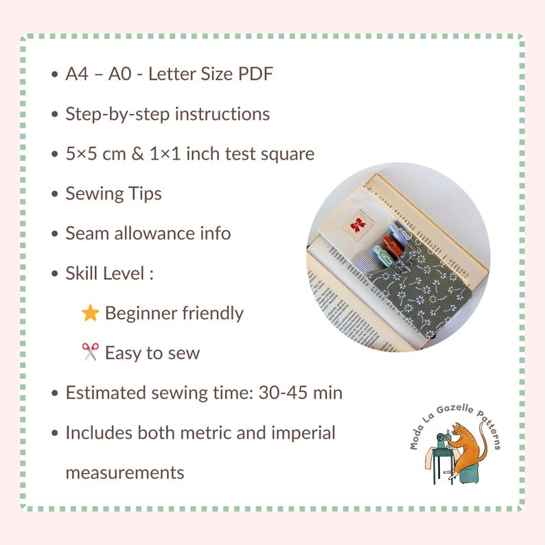 Beginner sewing project pencil pouch pattern