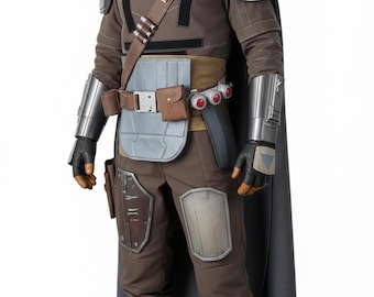 Sci‑Fi Mandalorian Style Cosplay Costume | Space Bounty Hunter Outfit | Comic Con Armor