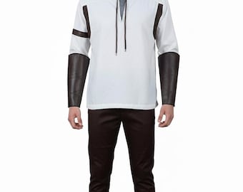 Traje de cosplay de mercenario Jedi / Conjunto de túnica de fantasía medieval / Disfraz de ciencia ficción