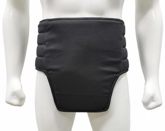 Accessoire d'armure tactique réglable pour ceinture de taille cosplay noire