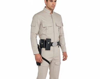 Combinaison de vol style pilote rebelle | Ensemble de cosplay de science-fiction | Déguisement d'aventure spatiale pour Comic Con