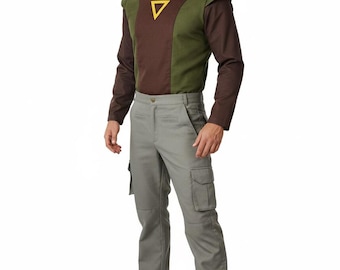 Kanan Jarrus Jedi Cosplay Costume Star Wars Rebels Inspired Shirt Pants Outfit