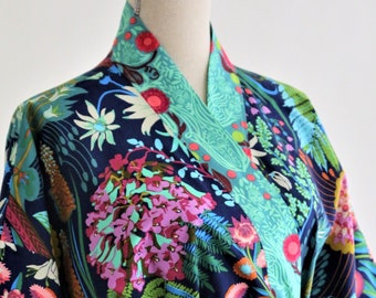 Custom Made cotton Kimono Robe - Choose Color to purchase - Limited Quantity Available