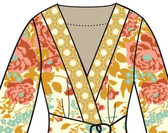 CUSTOM Luxury Kimono Robe - Custom Cotton Kimono Robe