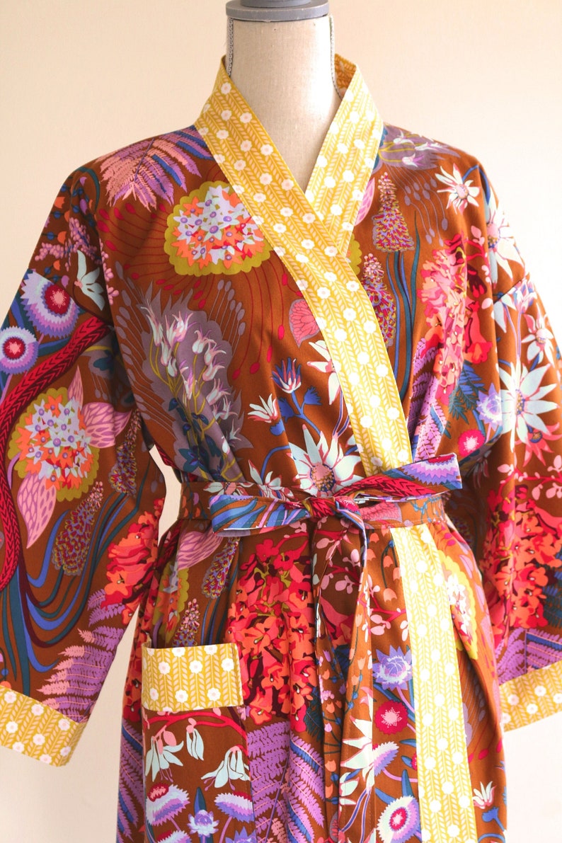 CUSTOM Luxury Kimono Robe GLISTEN COLOR Made to Order Etsy