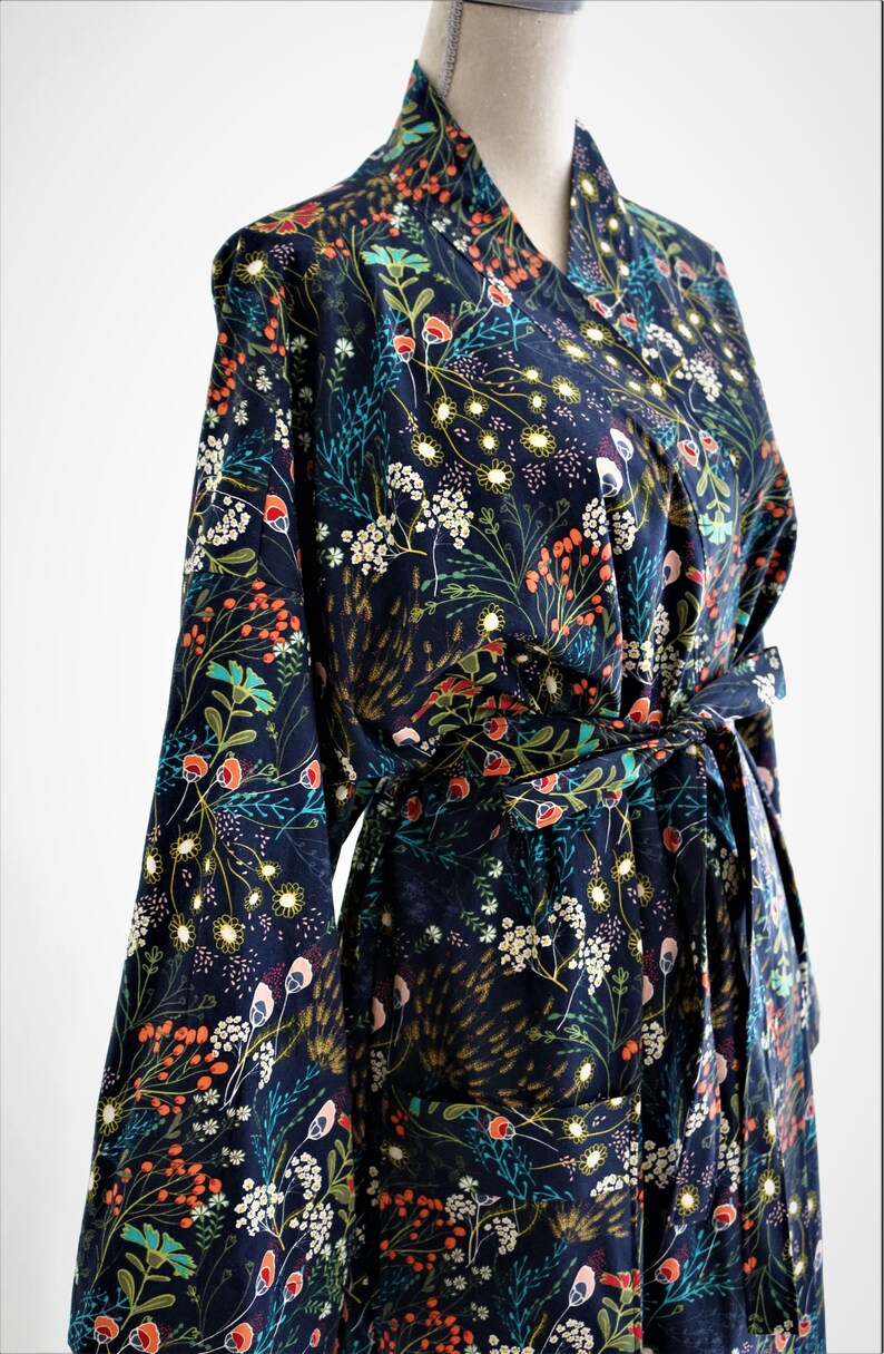 CUSTOM Luxury Kimono Robe Choose Fabrics for A Robe Custom Cotton