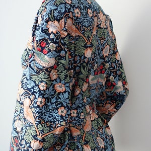 Shawl Collar Style Robe Philip Morris Liberty Cotton Robes Custom Kimono Robe Color MULTI image 4