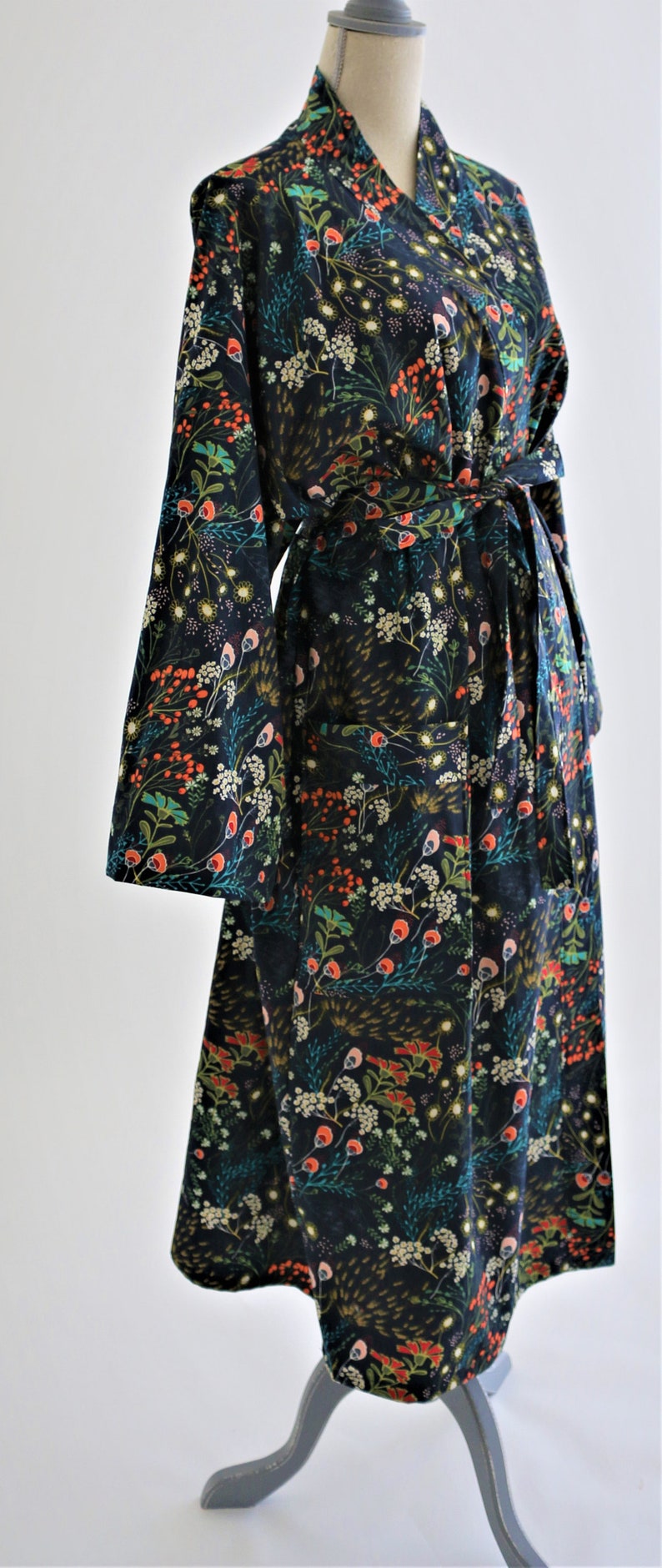 CUSTOM Luxury Kimono Robe Choose Fabrics for A Robe Custom Cotton Kimono Robe Etsy