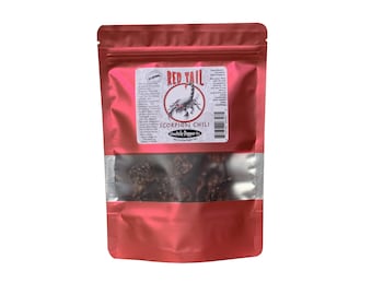 Trinidad Moruga Scorpion Chili Peppers 10 Dried Dried Trinidad Seed Pods Hot Spice Red Tail +2 Free! Hotter Than Ghost Pepper