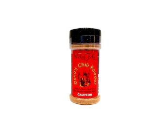 Wicked Tickle Devil's Ghost Pepper Chili Powder Bhut Jolokia Hot Pepper Spice