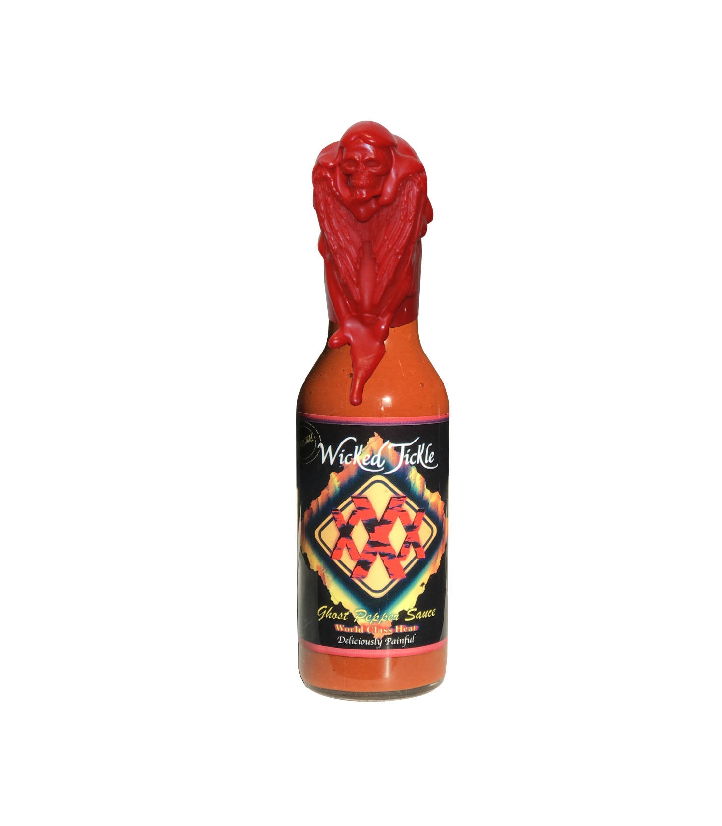 XXX Wicked Tickle Ghost Pepper Hot Sauce World's hottest chipotle…