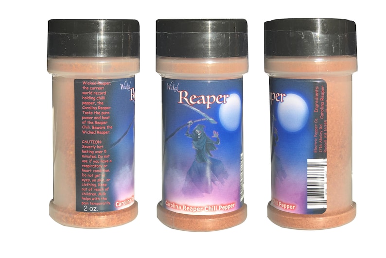 Spice Gift Set Carolina Reaper Hot Chili Powder Ghost Pepper Powder Trinidad Moruga Scorpion Chili Spice 4 Pack image 3