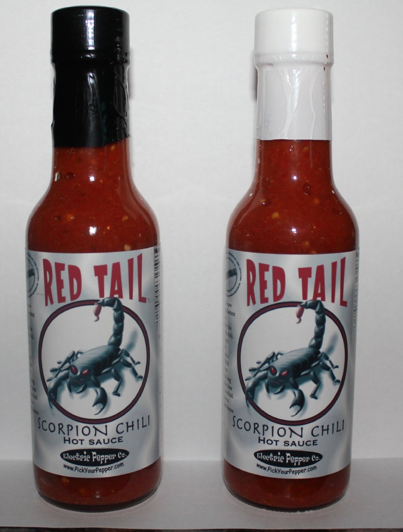 Trinidad Moruga Scorpion Hot Sauce Wax Sealed Red Tail Scorpion Sauce Very Hot image 4