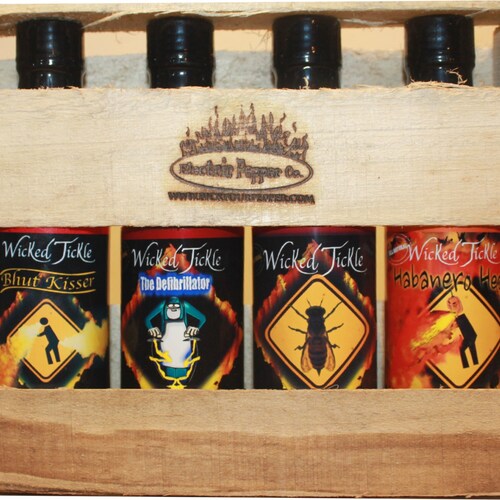 Ghost Pepper Habanero Hot Sauce Gift Set Package Deal Wicked Etsy
