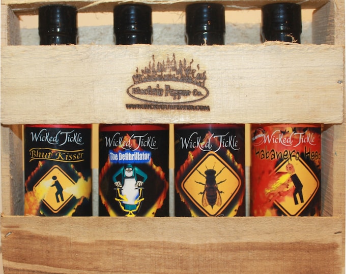 Ghost Pepper Habanero Hot Sauce Gift Set Package Deal Wicked Etsy